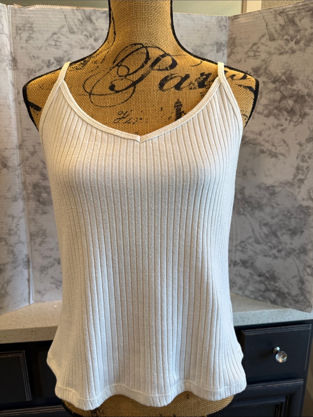 Old Navy Rib-Knit V-Neck Matching Sweater Tank Top - Sea Salt